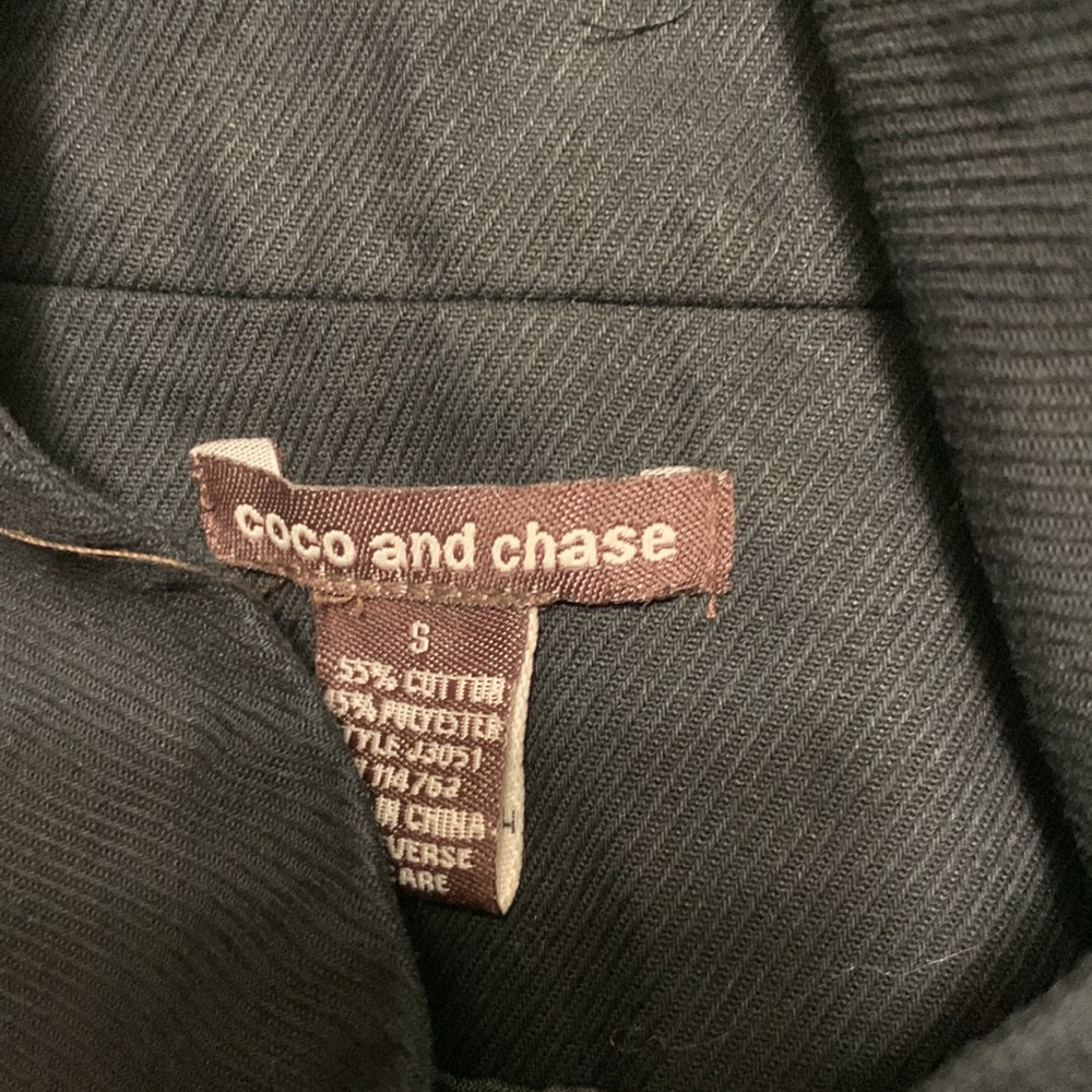 Black Short Cut Button Down Jacket - image 6